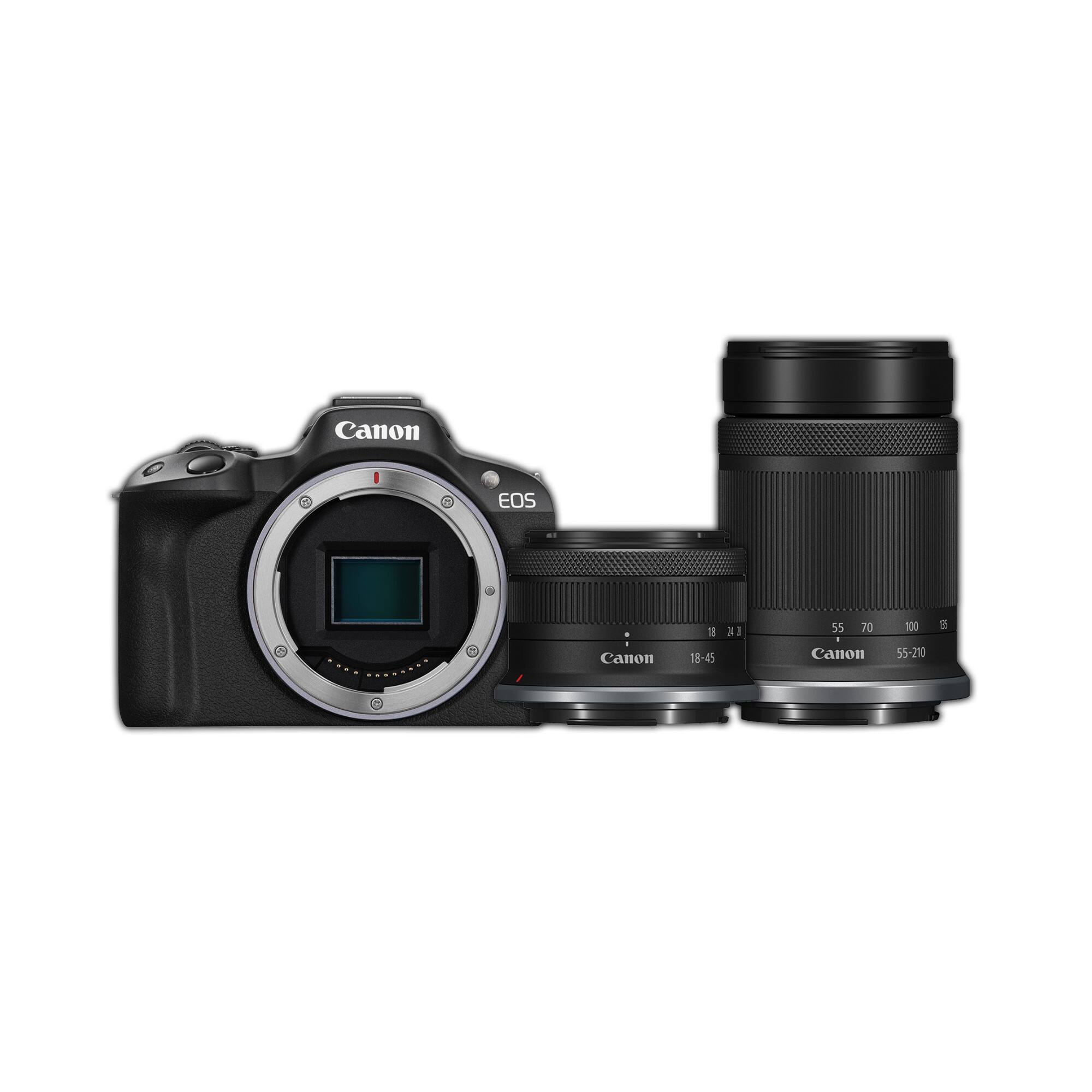 Canon EOS  
Canon 18-45  
Canon 55-210