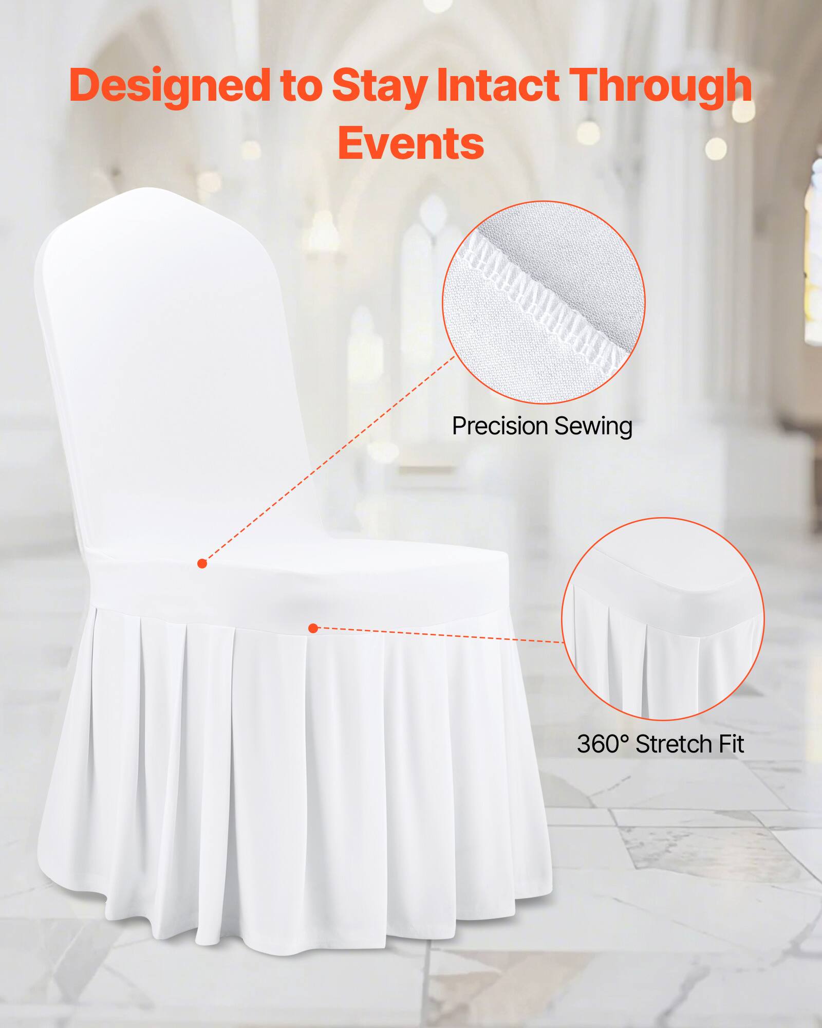 Designed to Stay Intact Through Events

Precision Sewing

360° Stretch Fit