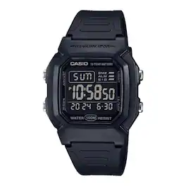 Casio - Men's Water-Resistant Digital Watch with Dial - W-800H-1BV - Black