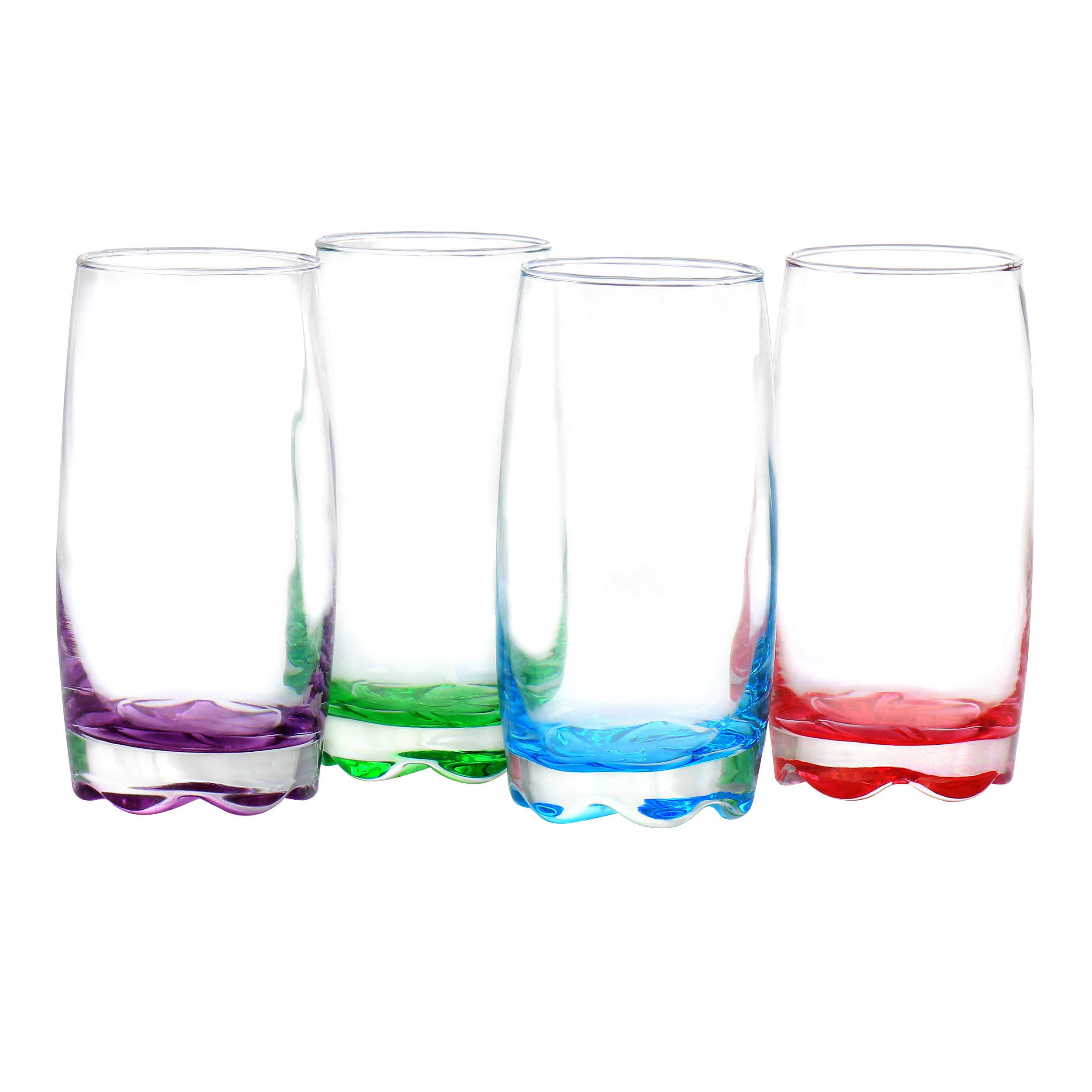 Front. Gibson - Karissa 8-Piece Glass Tumbler Set - Assorted.