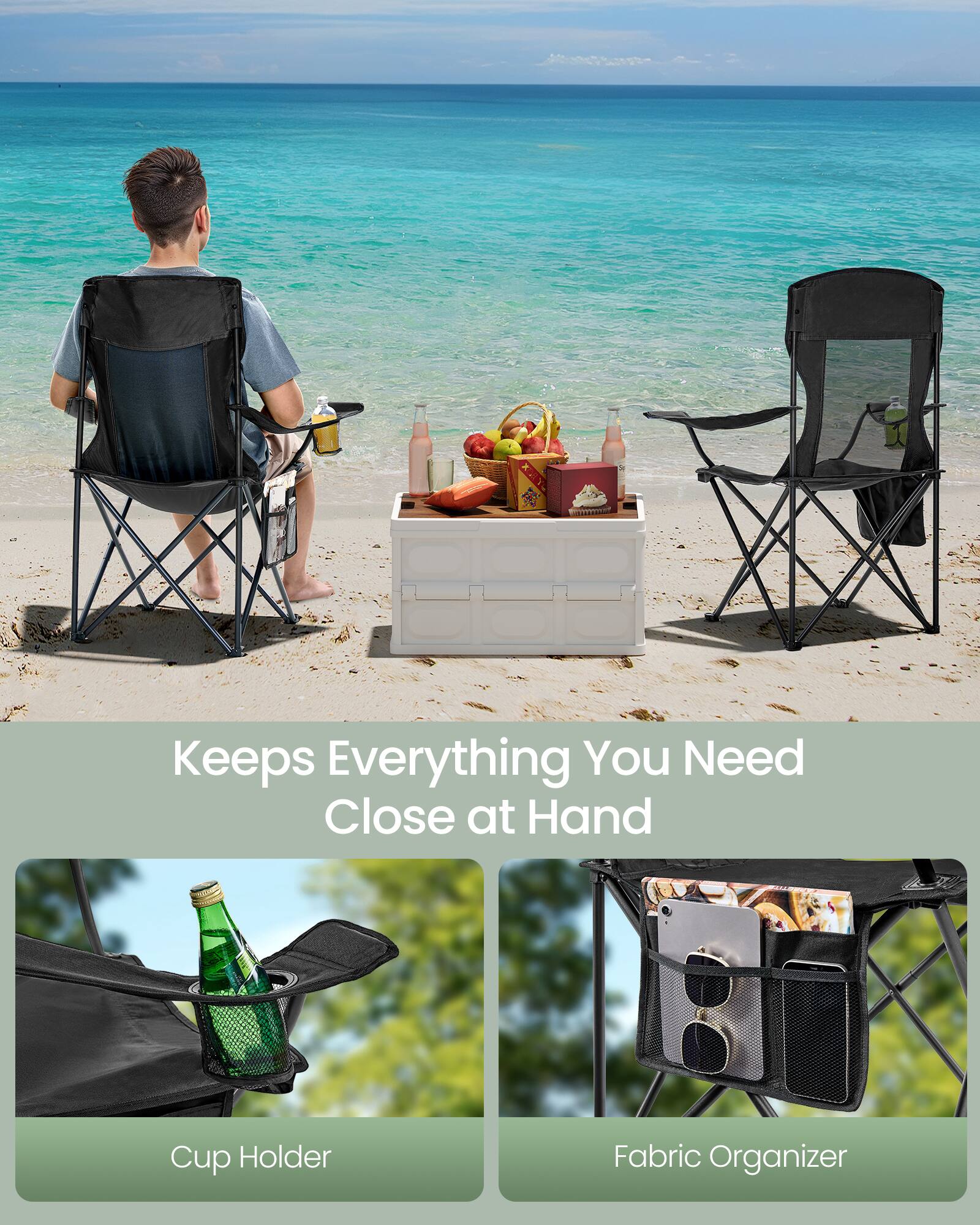Keeps Everything You Need Close at Hand

Cup Holder

Fabric Organizer