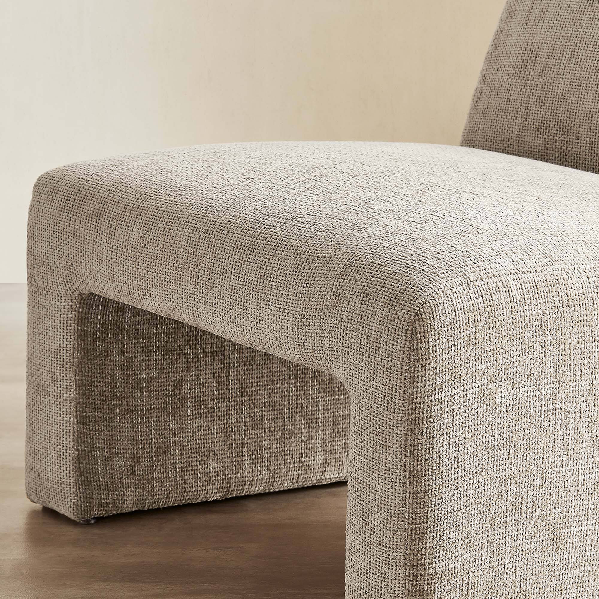 Alt View 1. Modway - Amita Chenille Upholstered Accent Chair by Modway - Khaki.