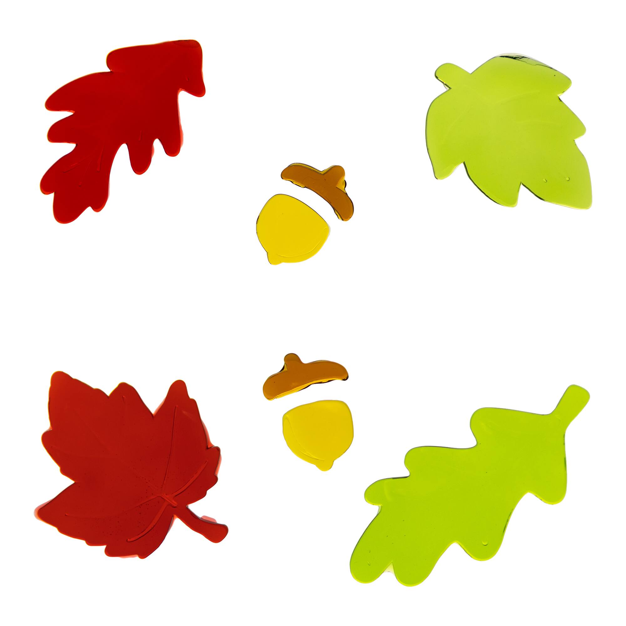 Alt View 4. Northlight - Happy Thanksgiving Autumn Gel Window Clings - Set of 24 - Orange.