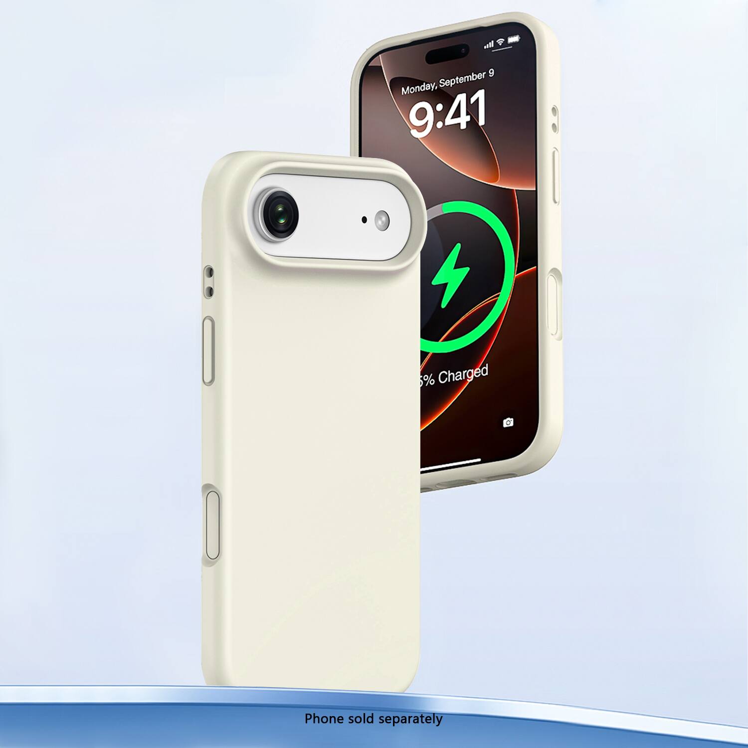 Monday, September 9  
9:41  
100% Charged  

Phone sold separately