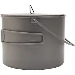TOAKS - Titanium 1300ml Outdoor Camping Cook Pot with Bail Handle POT-1300-BH - Silver