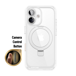 SUPCASE - iPhone 16 6.1 inch Unicorn Beetle MAG Stand Slim MagSafe Camera Control Button Case - Clear