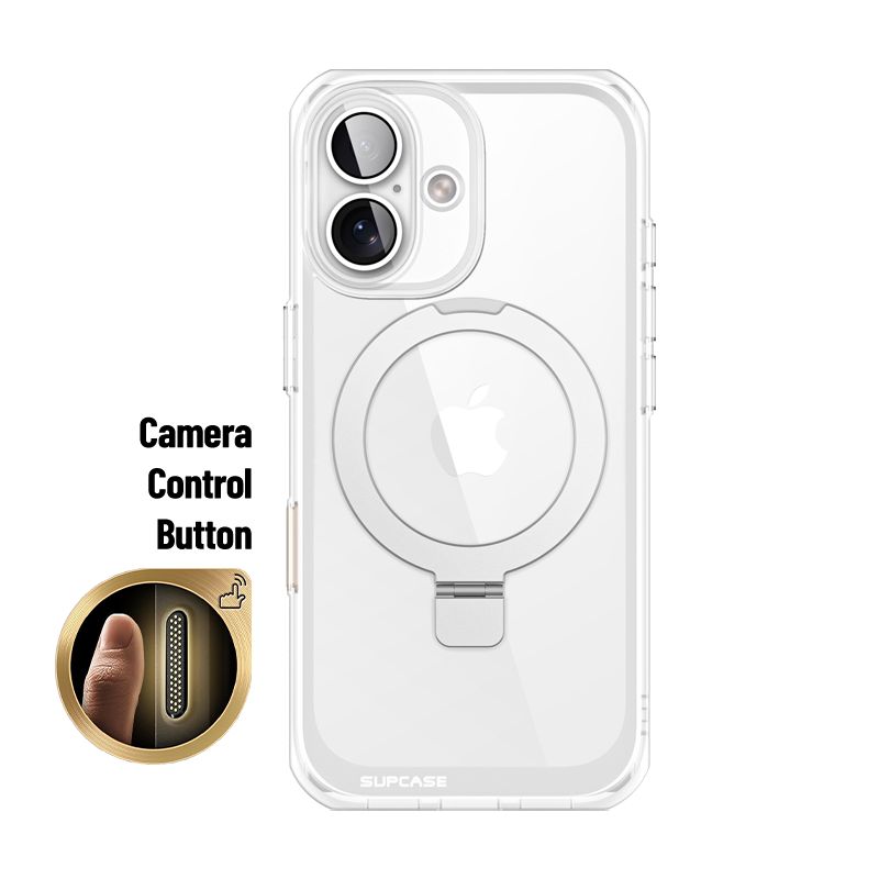 SUPCASE - iPhone 16 6.1 inch Unicorn Beetle MAG Stand Slim MagSafe Camera Control Button Case - Clear