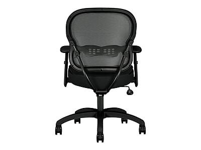 Alt View 2. HON - HON Wave Mesh Mid-Back Chair, Synchro-Tilt, Adjustable Arms, Black Sandwich Mesh (BSXVL712MM10) - Black.