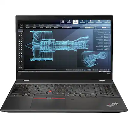 Front. Lenovo - 15.6" Refurbished 1920 x 1080 FHD - Intel 8th Gen Core i7-8650U with 32GB RAM - NVIDIA Quadro P500 - 1TB SSD - Black.
