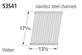 Music City Metals - MCM5453S4113 GRID SS CHANNELS 17.3125 X 13.75 cooking grids