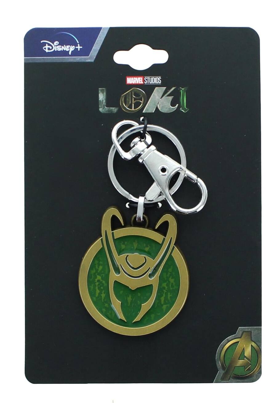 Marvel Loki Key Chain Base Metal And Enamel 4x3.5cm Green LOKIHLMTKC01 ...