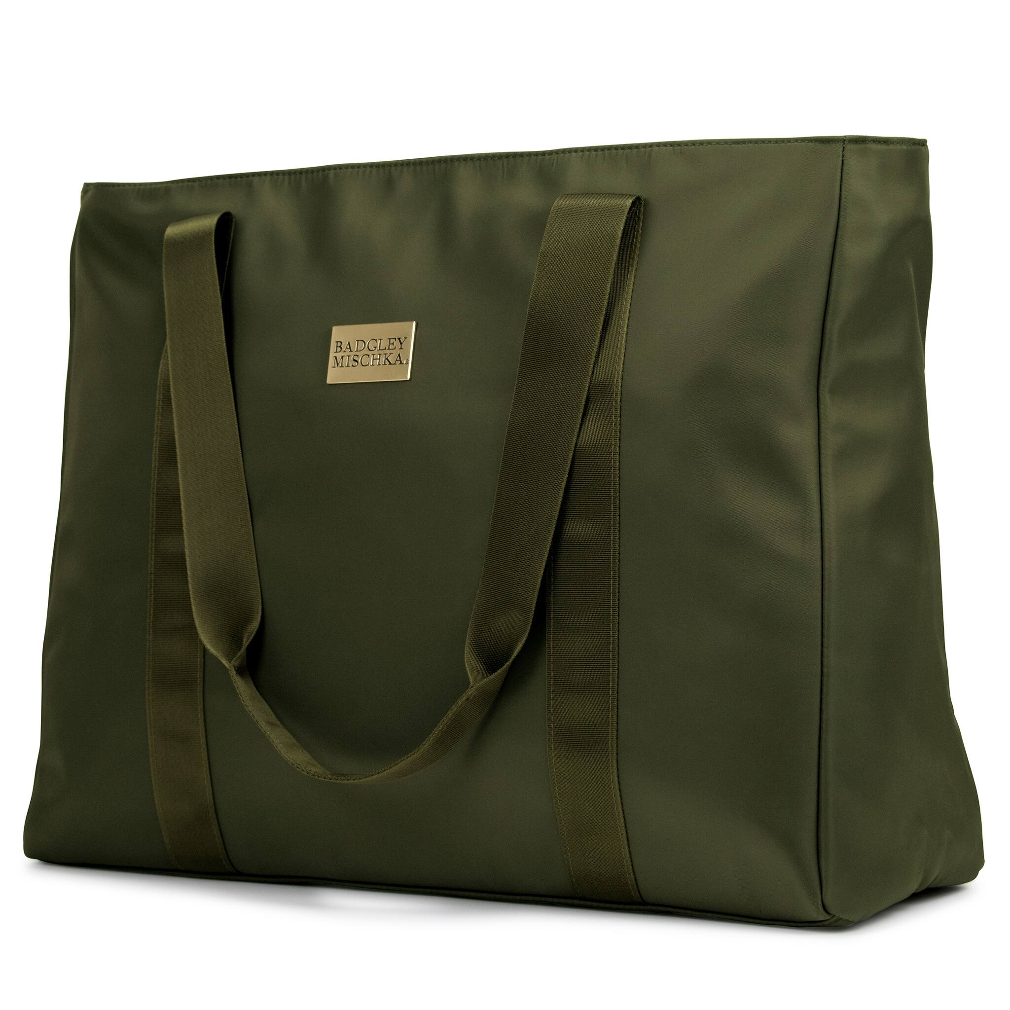 Badgley Mischka - Nylon Weekender Duffel Bag - Olive Green