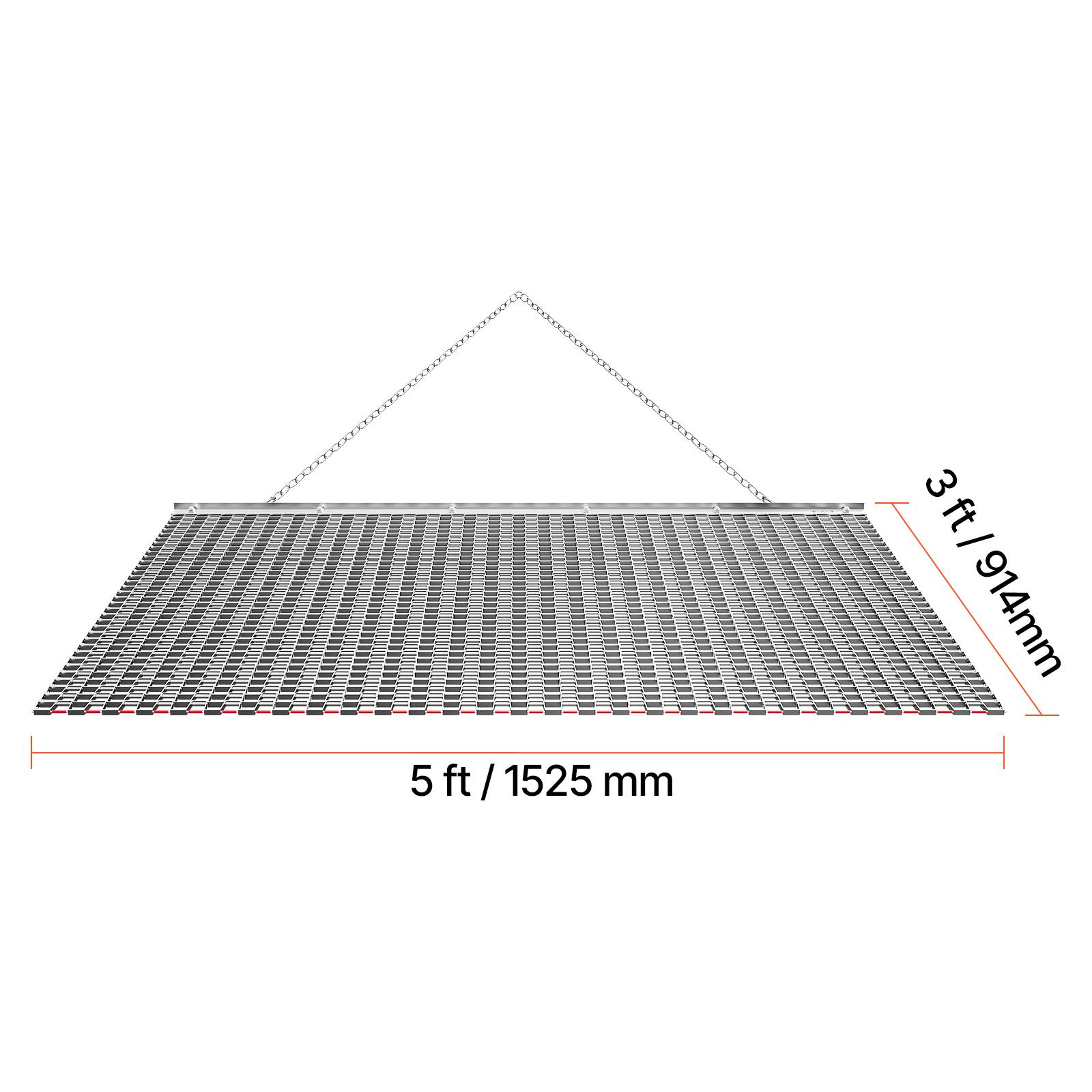 5 ft / 1525 mm  
3 ft / 914 mm