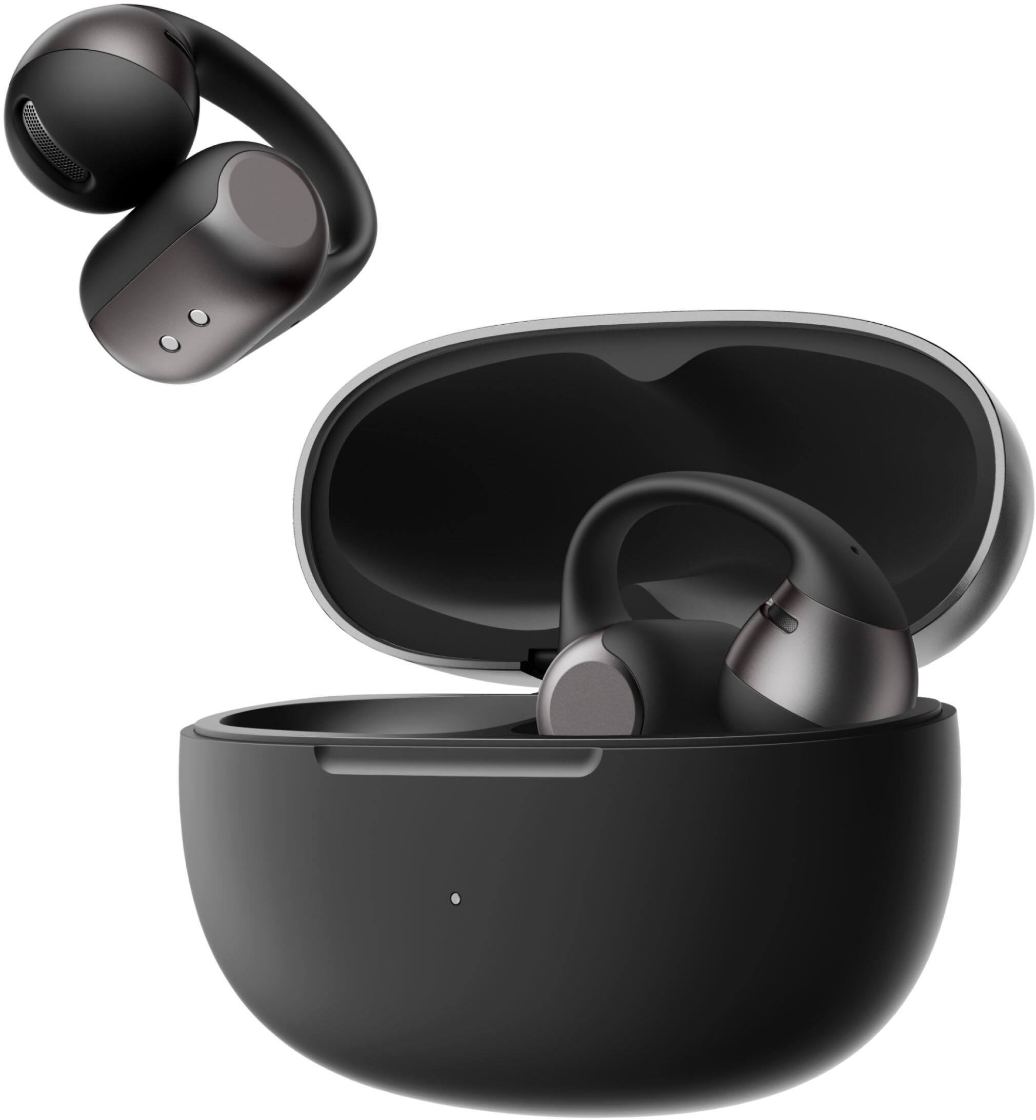 Alt View 3. Shokz - OpenDots 2 Open-Ear Clip-On True Wireless Bluetooth Earbuds - Black.