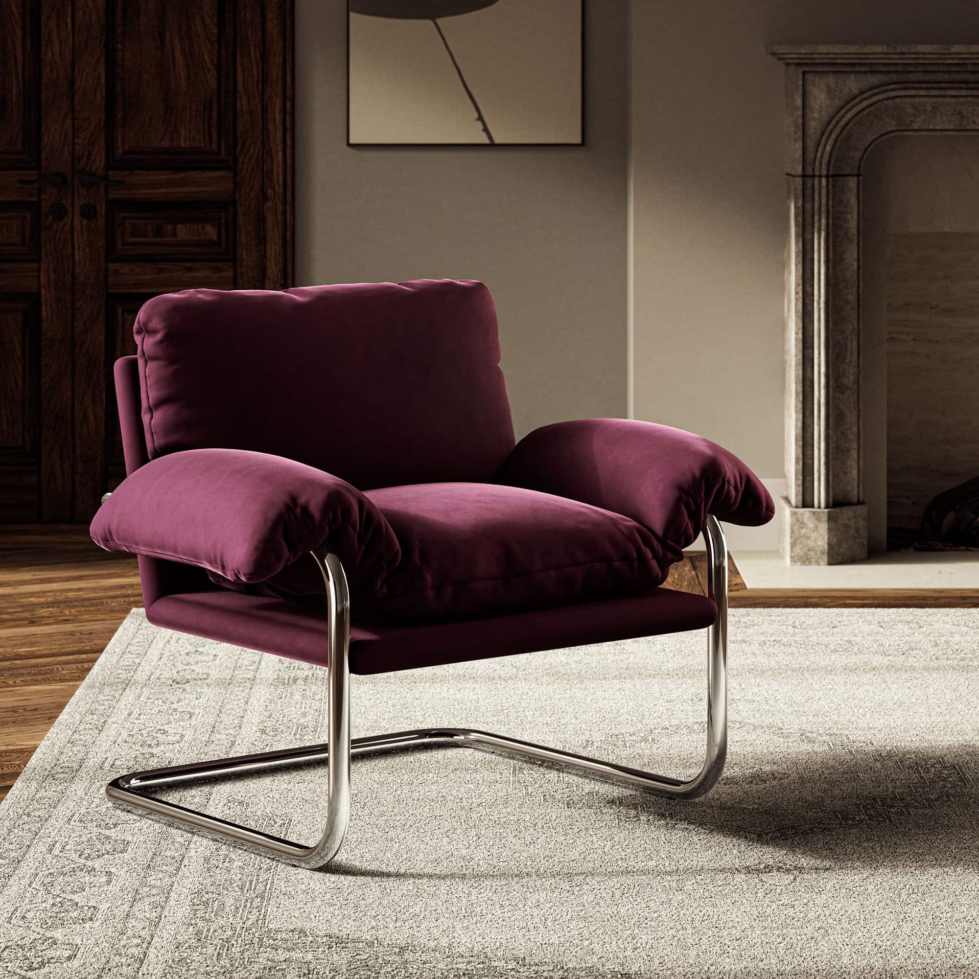 Modway - Ansel Accent Chair - Mulberry