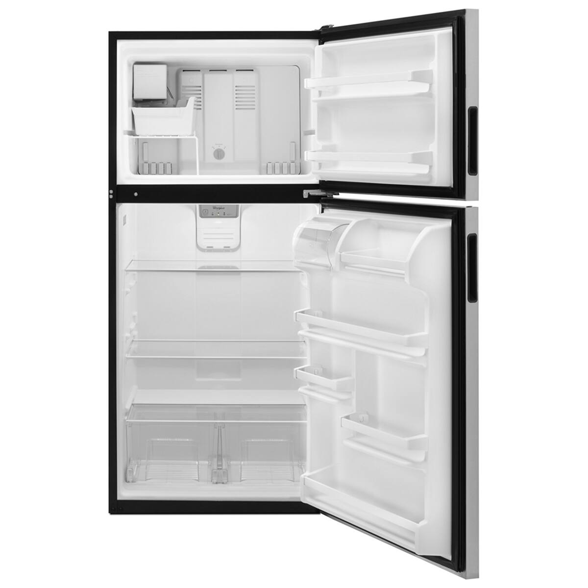 Angle. Whirlpool - Whirlpool - 18.2 Cu. Ft. Top-Freezer Refrigerator - Stainless Steel - Stainless Steel.