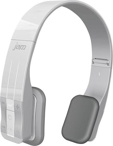 Front Standard. HMDX - JAM Fusion On-Ear Headphones - White.