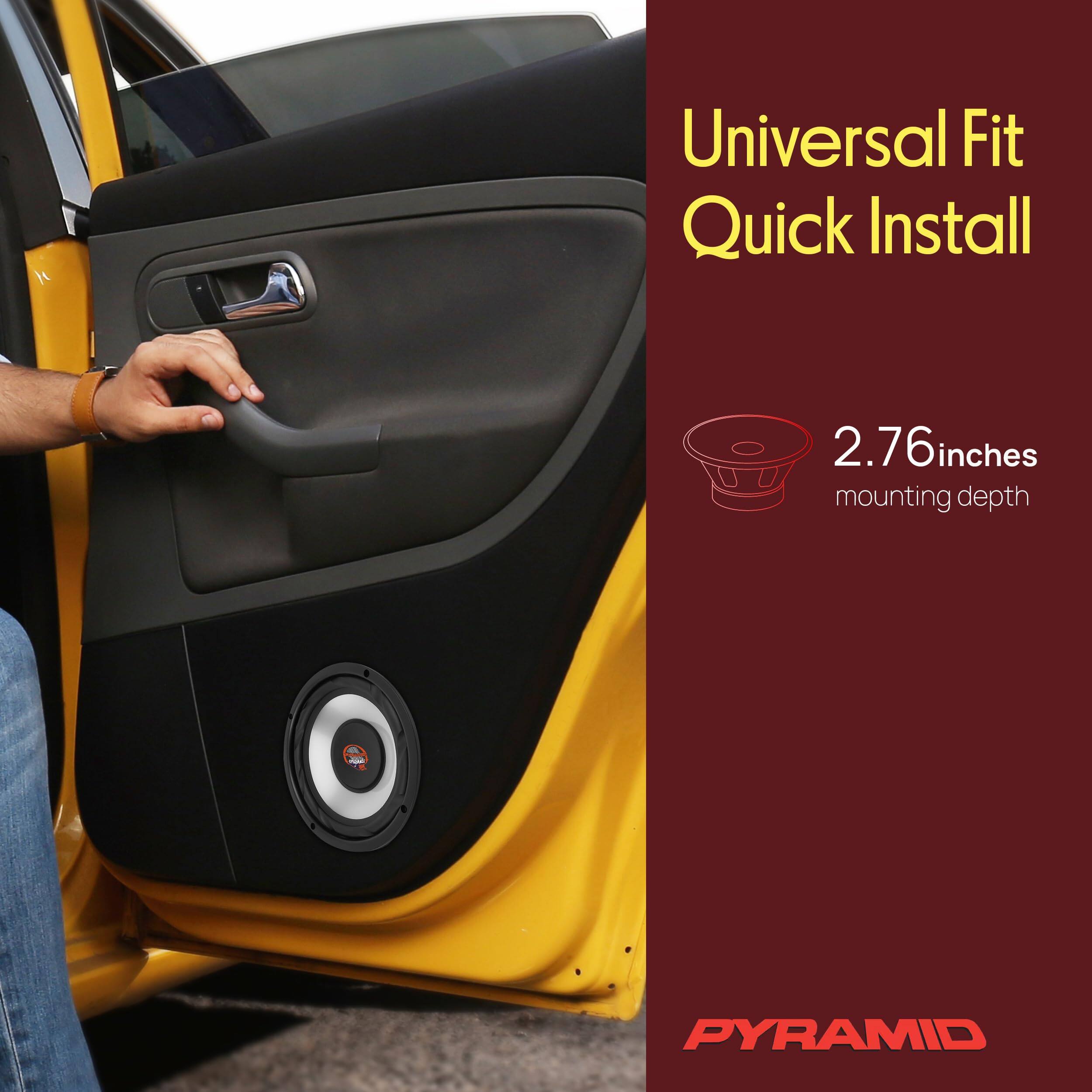 Universal Fit Quick Install  
2.76 inches mounting depth  
PYRAMID
