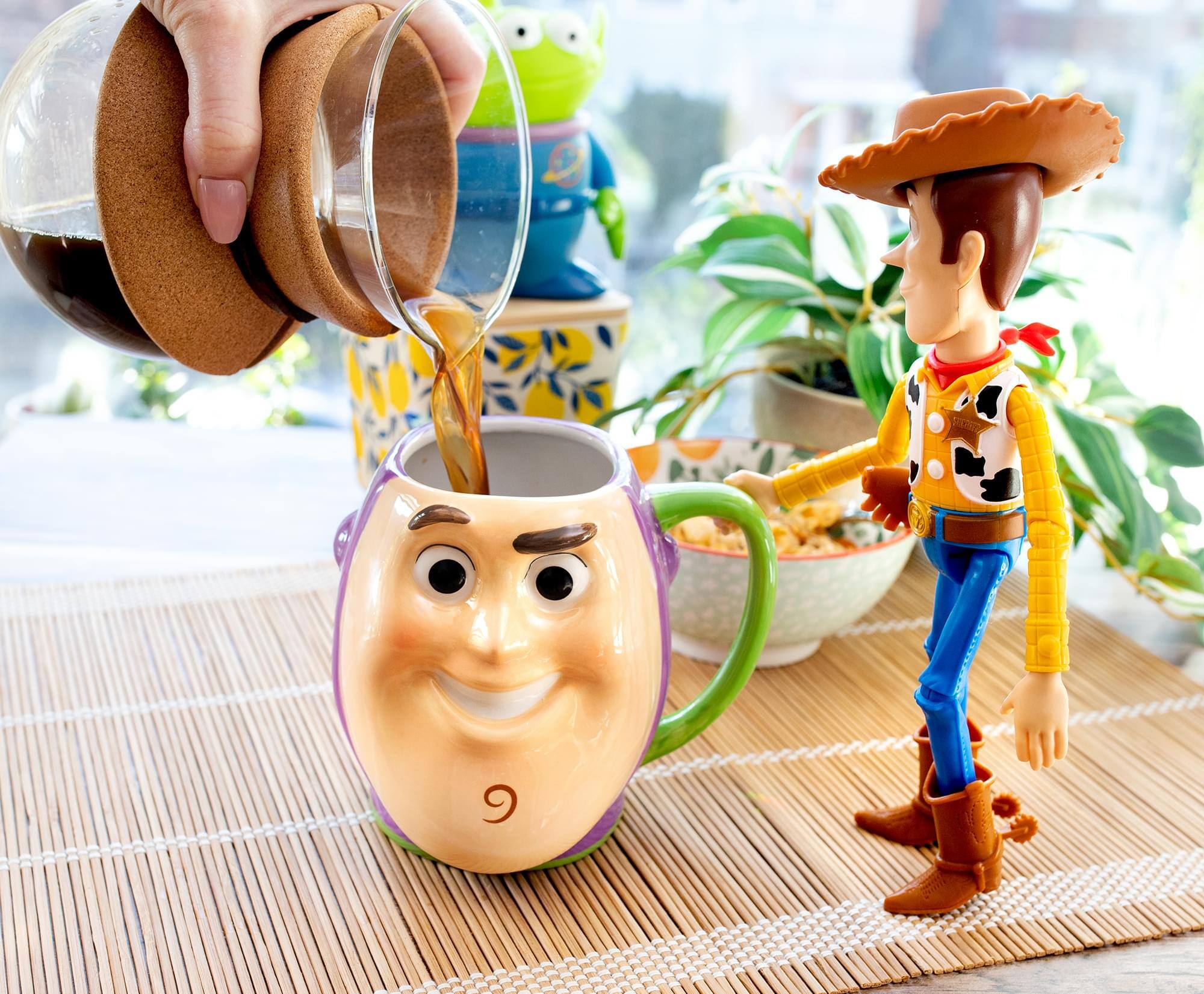 Alt View 4. Disney - Disney Pixar Toy Story Buzz Lightyear Sculpted Ceramic Mug | Holds 20 Ounces - Purple.
