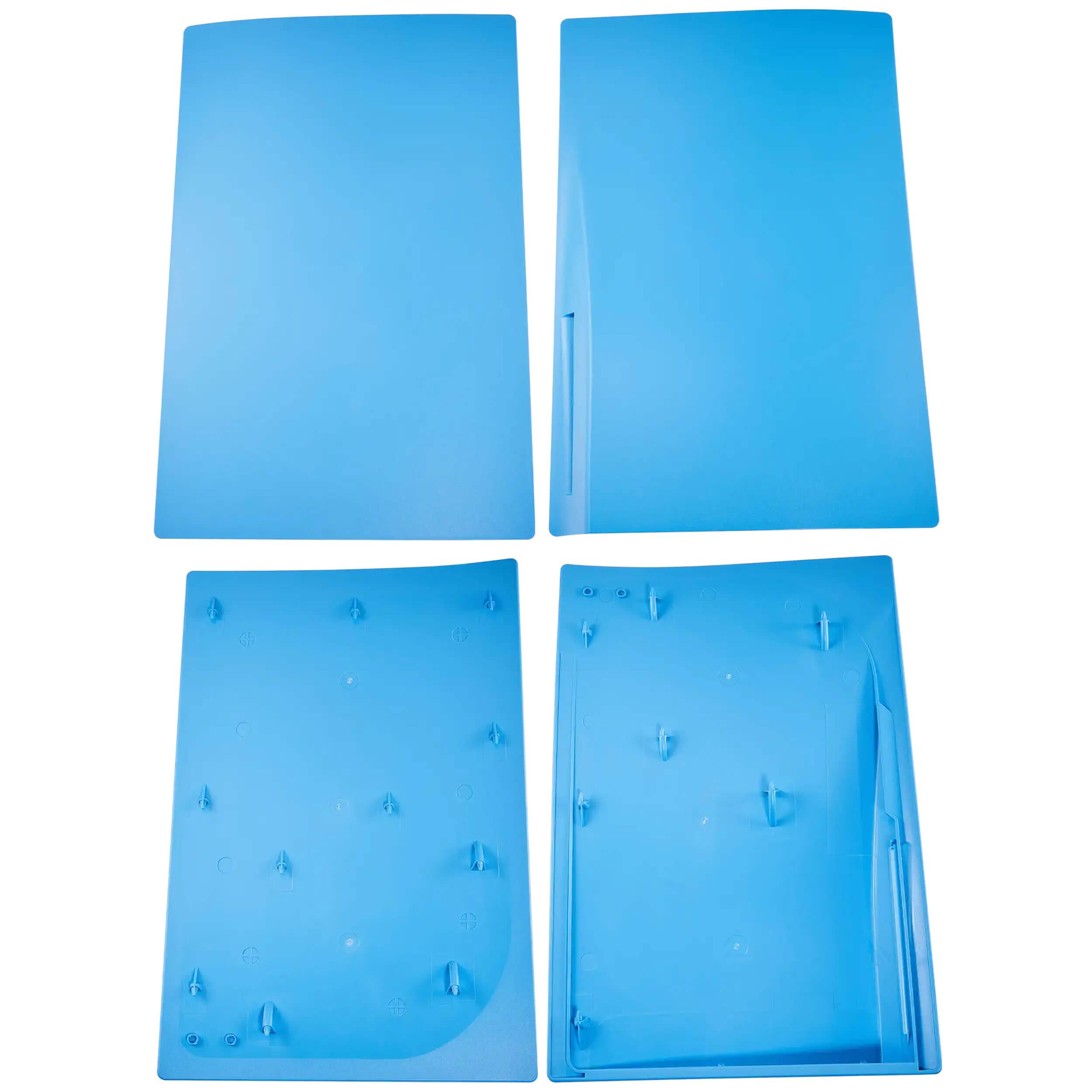Alt View 3. MobileSentrix - Faceplate Covers (Top & Bottom) Replacement Compatible For PlayStation 5 (1000 / 1100 / 1200) - Light Blue - Light Blue.