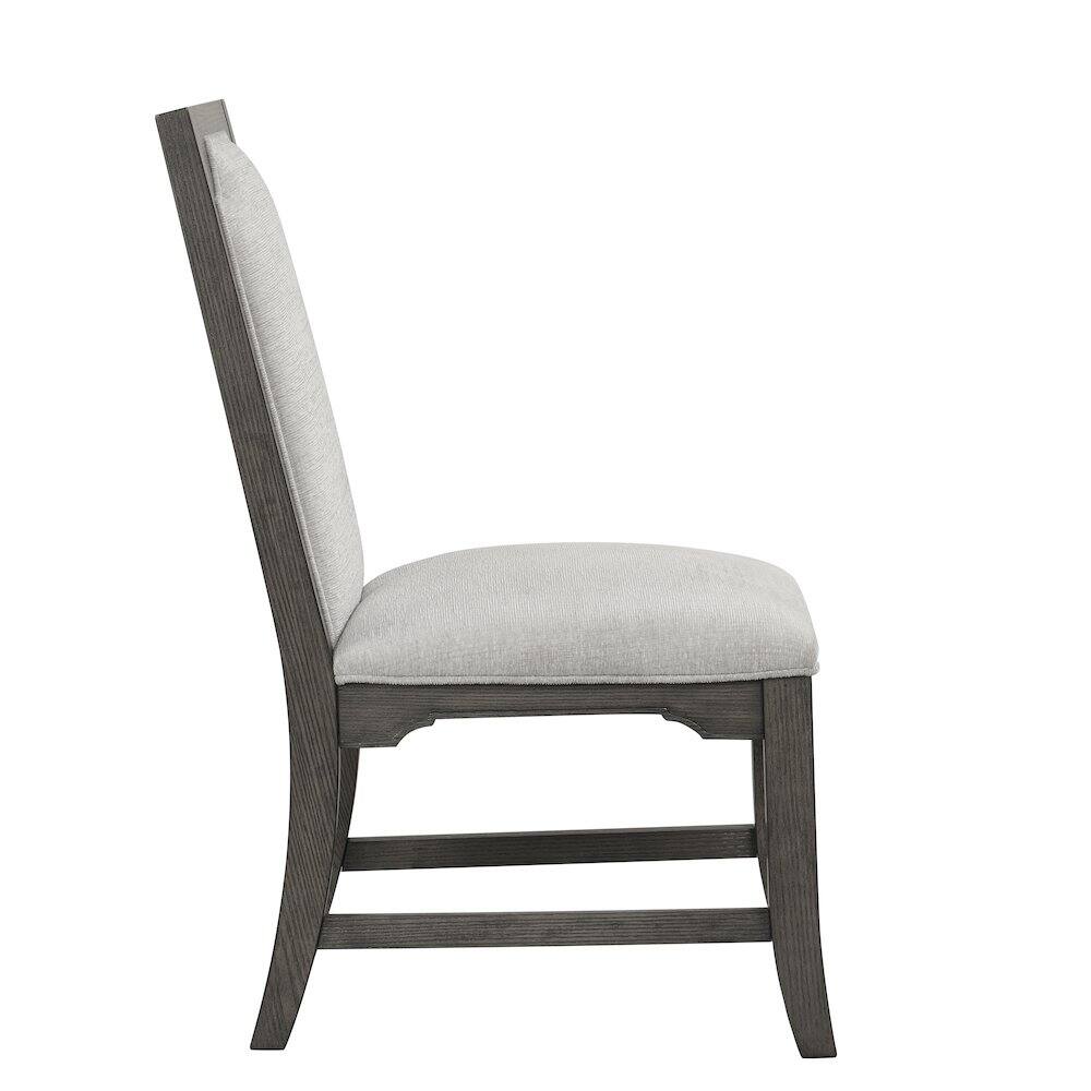 Back. New Classic Furniture - New Classic Furniture Lisbon Wood Dining Side Chair in Gray (Set of 2) - Gray.