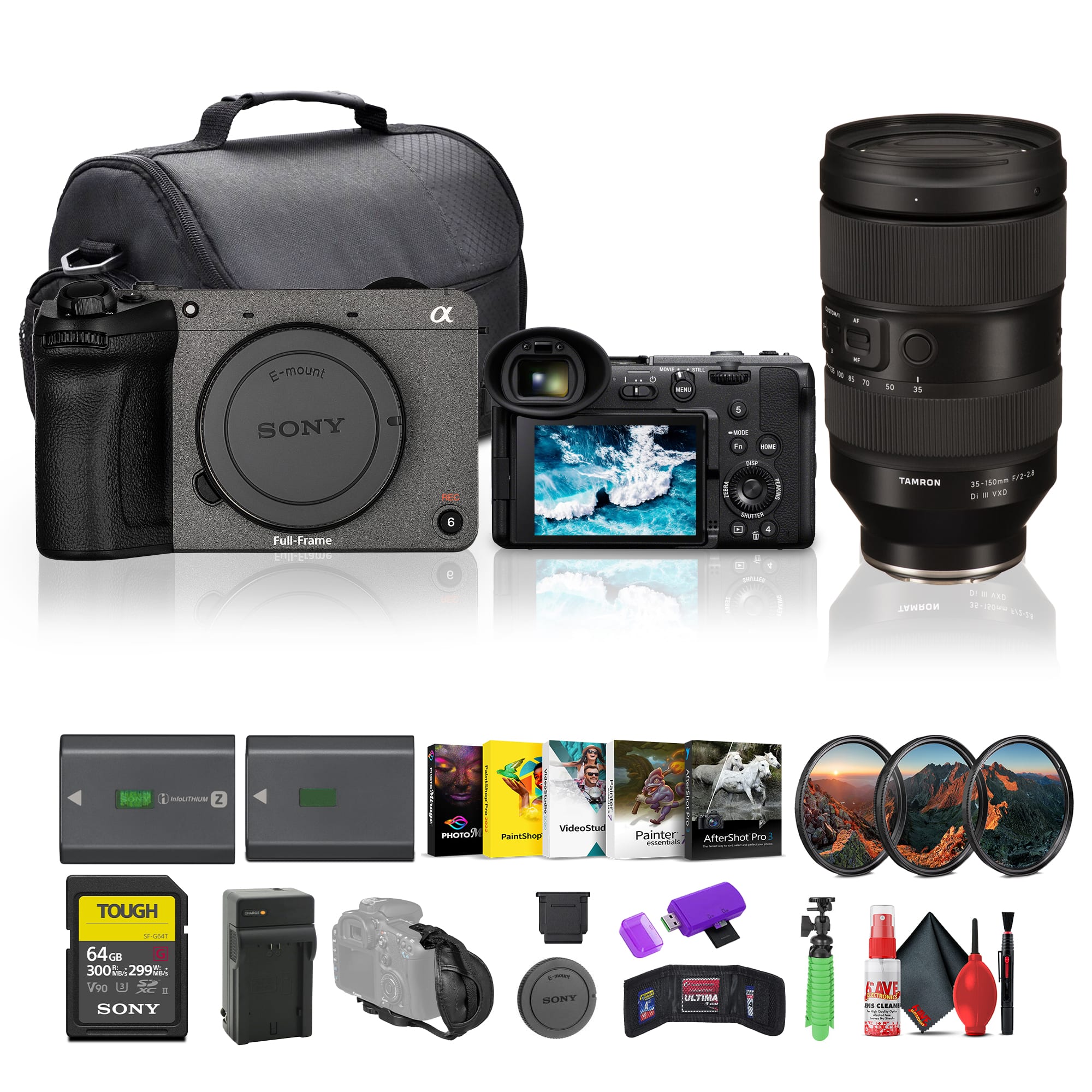 Sony - FX2 Compact Cinema Camera — Full-Frame 33MP 4K with Internal ND and Fast Autofocus