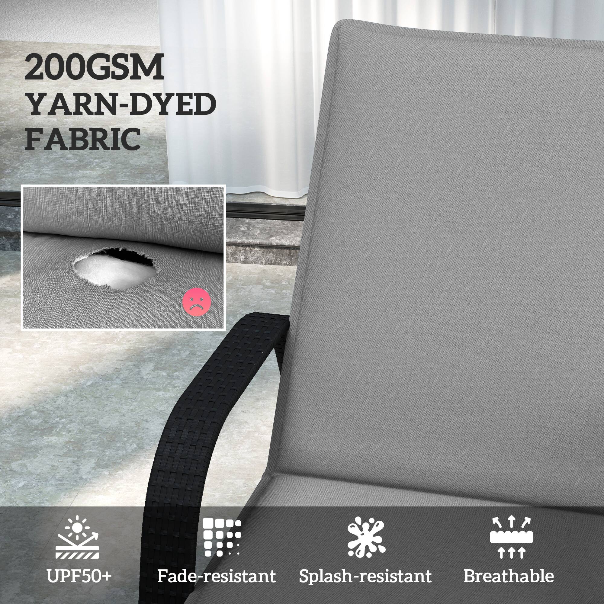 200GSM YARN-DYED FABRIC UPF50+ Fade-resistant Splash-resistant Breathable