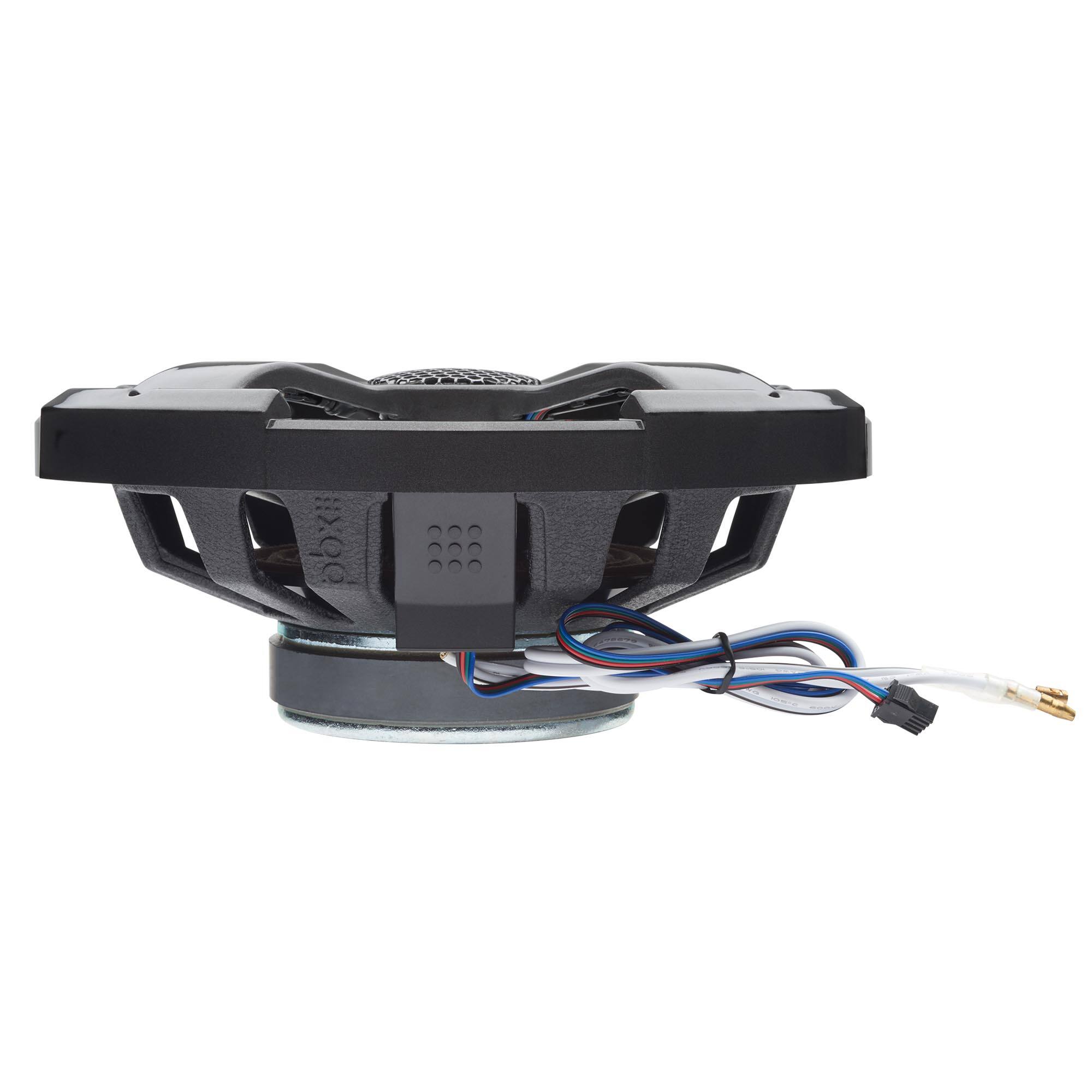 Alt View 2. Powerbass - PowerBass XL-82SST - 8" Shallow Mount Coaxial Speakers with RGB LED, Powersports/Marine - Pair - Black/Gray.