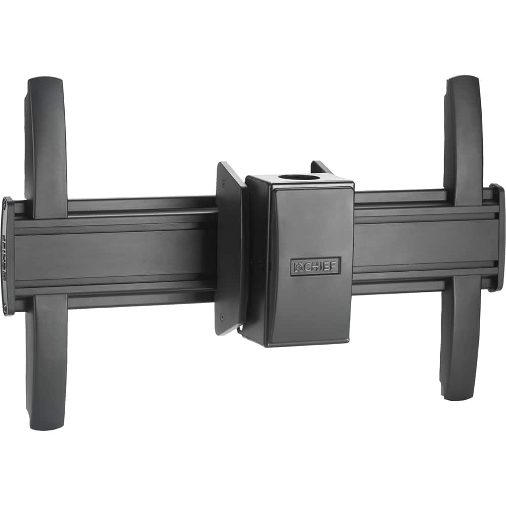Front. Chief - FUSION LARGE FLAT PANEL CEILING MOUNT - Black.