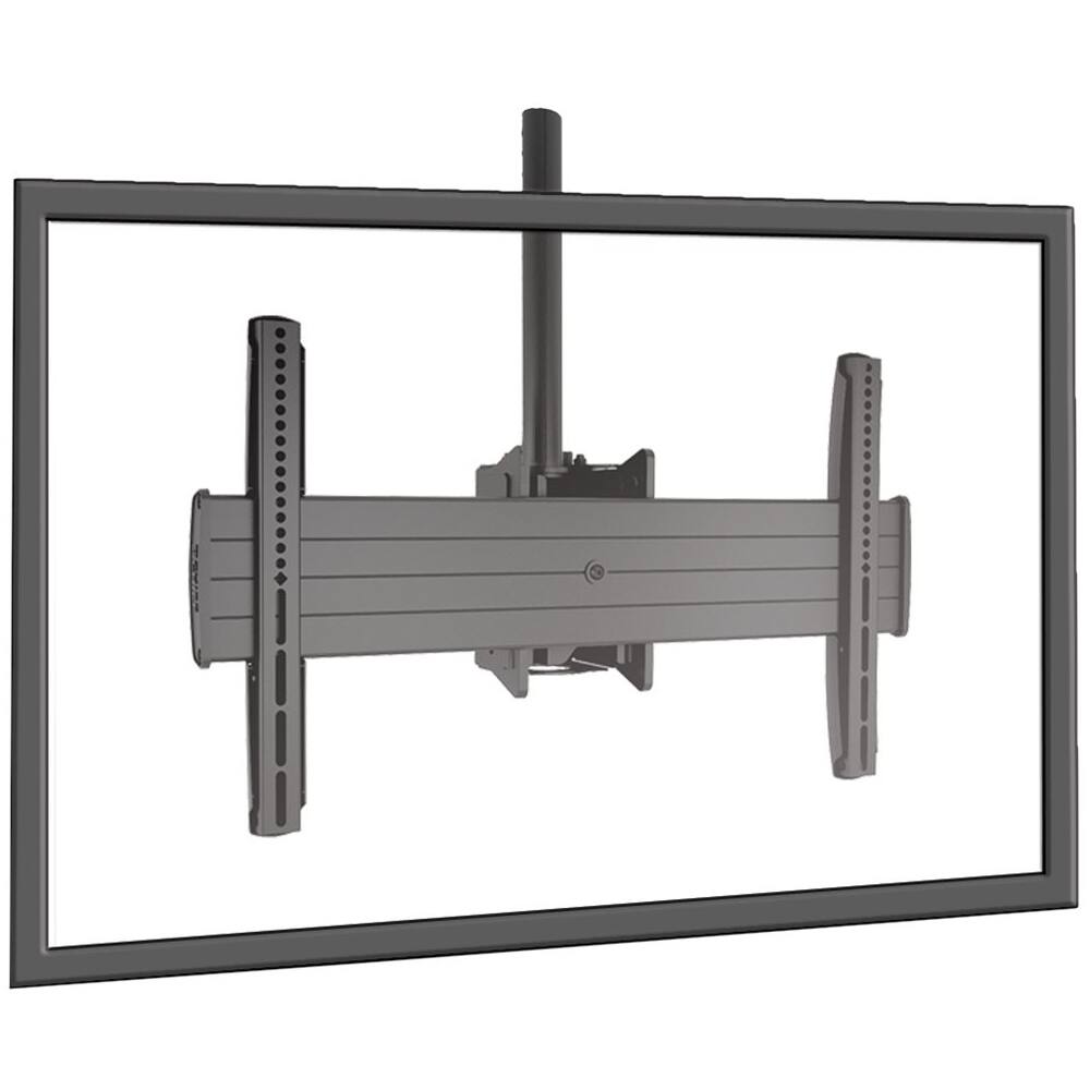 Alt View 11. Chief - FUSION LARGE FLAT PANEL CEILING MOUNT - Black.