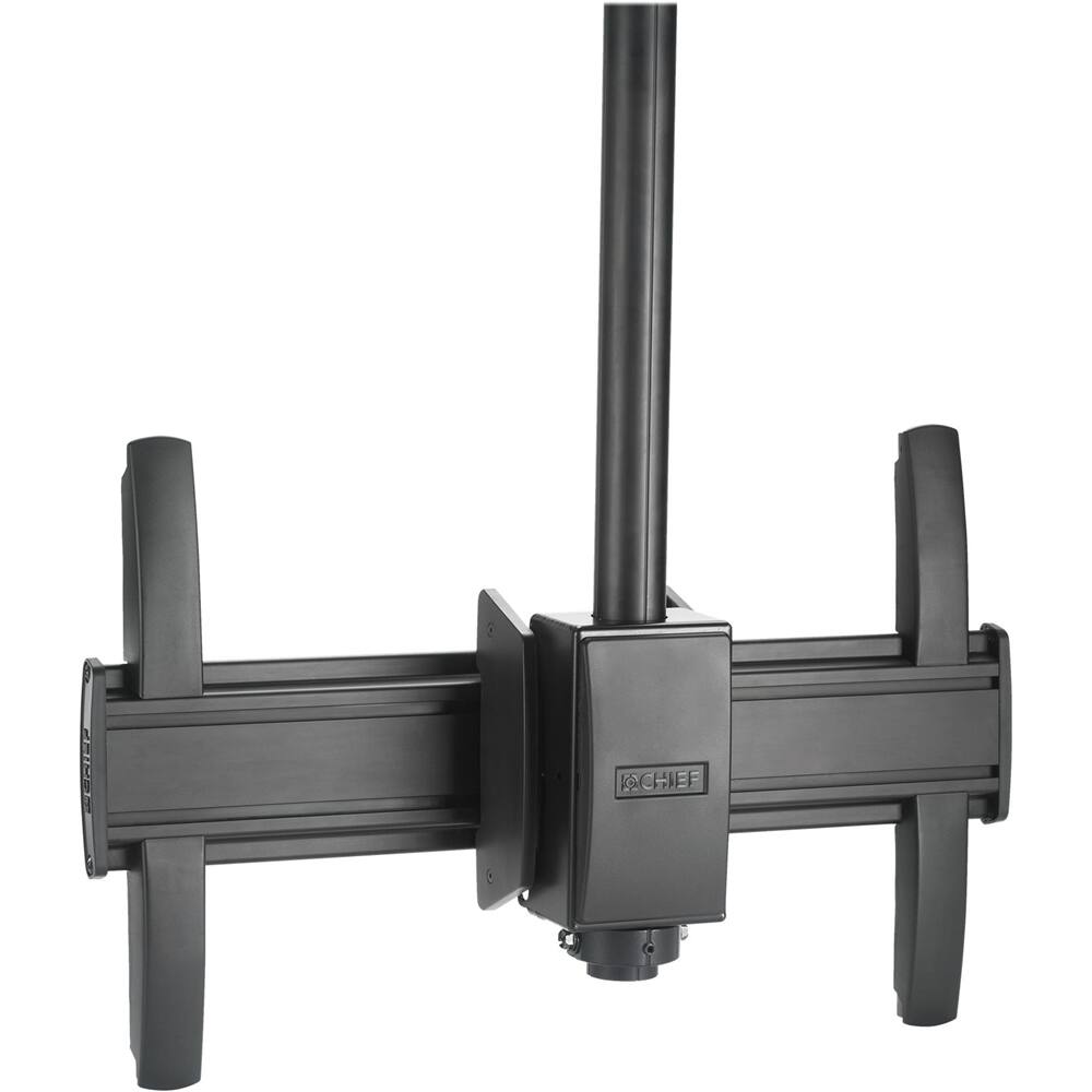 Left. Chief - FUSION LARGE FLAT PANEL CEILING MOUNT - Black.