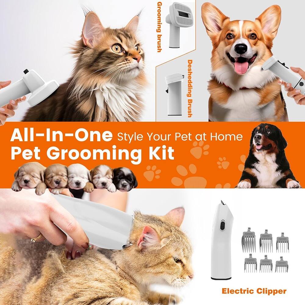 All-In-One Style Your Pet at Home Pet Grooming Kit

Grooming brush
Deshedding Brush

Electric Clipper