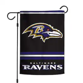 WinCraft - Baltimore Ravens 12" x 18" Double-Sided Garden Flag - Multicolor