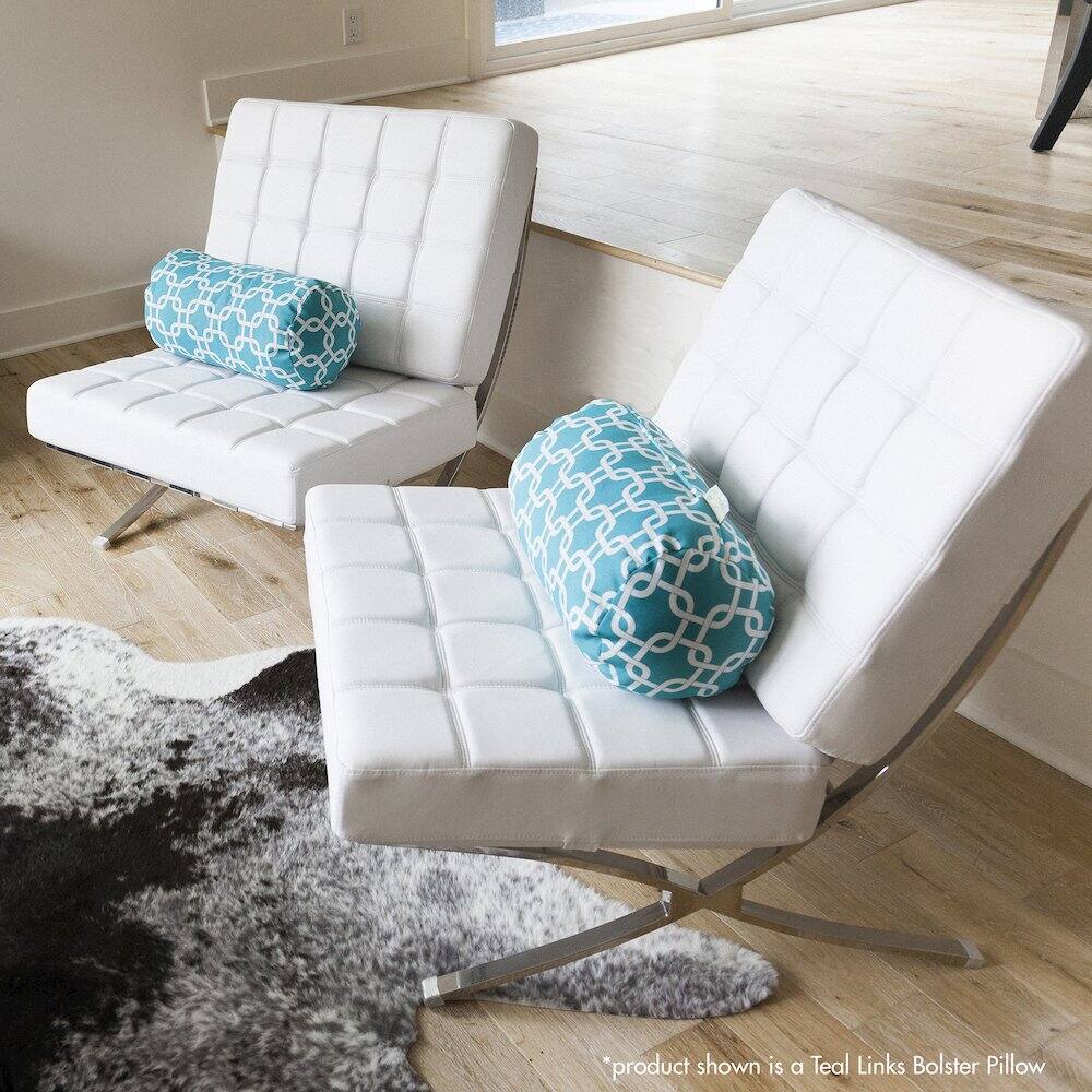 *product shown is a Teal Links Bolster Pillow