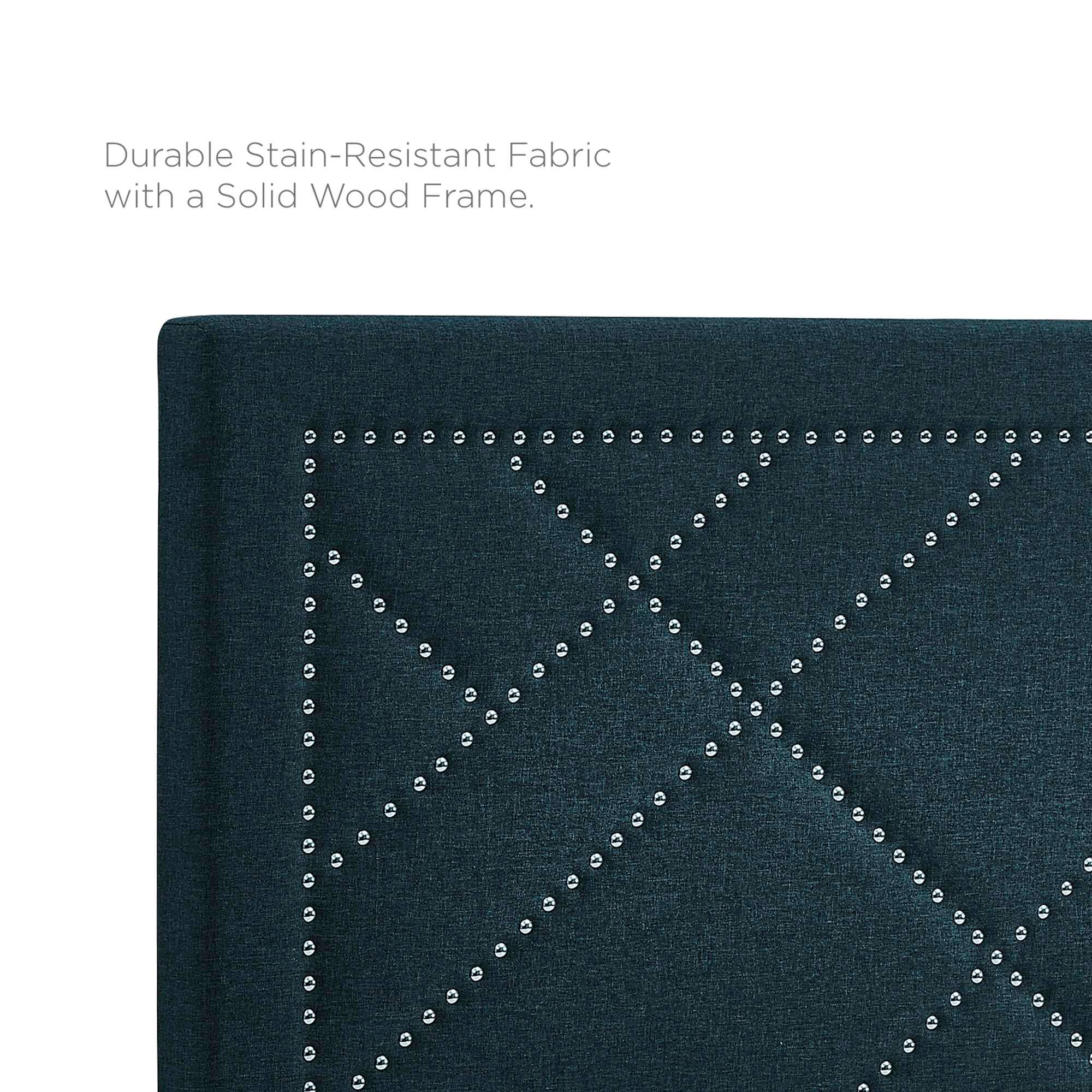 Durable Stain-Resistant Fabric with a Solid Wood Frame.