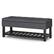 Angle. Simpli Home - Cosmopolitan Storage Ottoman Bench with Open Bottom - Slate Grey.