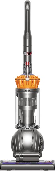 Dyson - Ball Multi Floor Bagless Upright Vacuum - Iron/Yellow - Front Zoom
