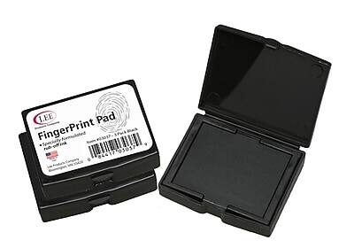 Lee Products - Inkless Fingerprint Pad Ink, 3/Pack - Black