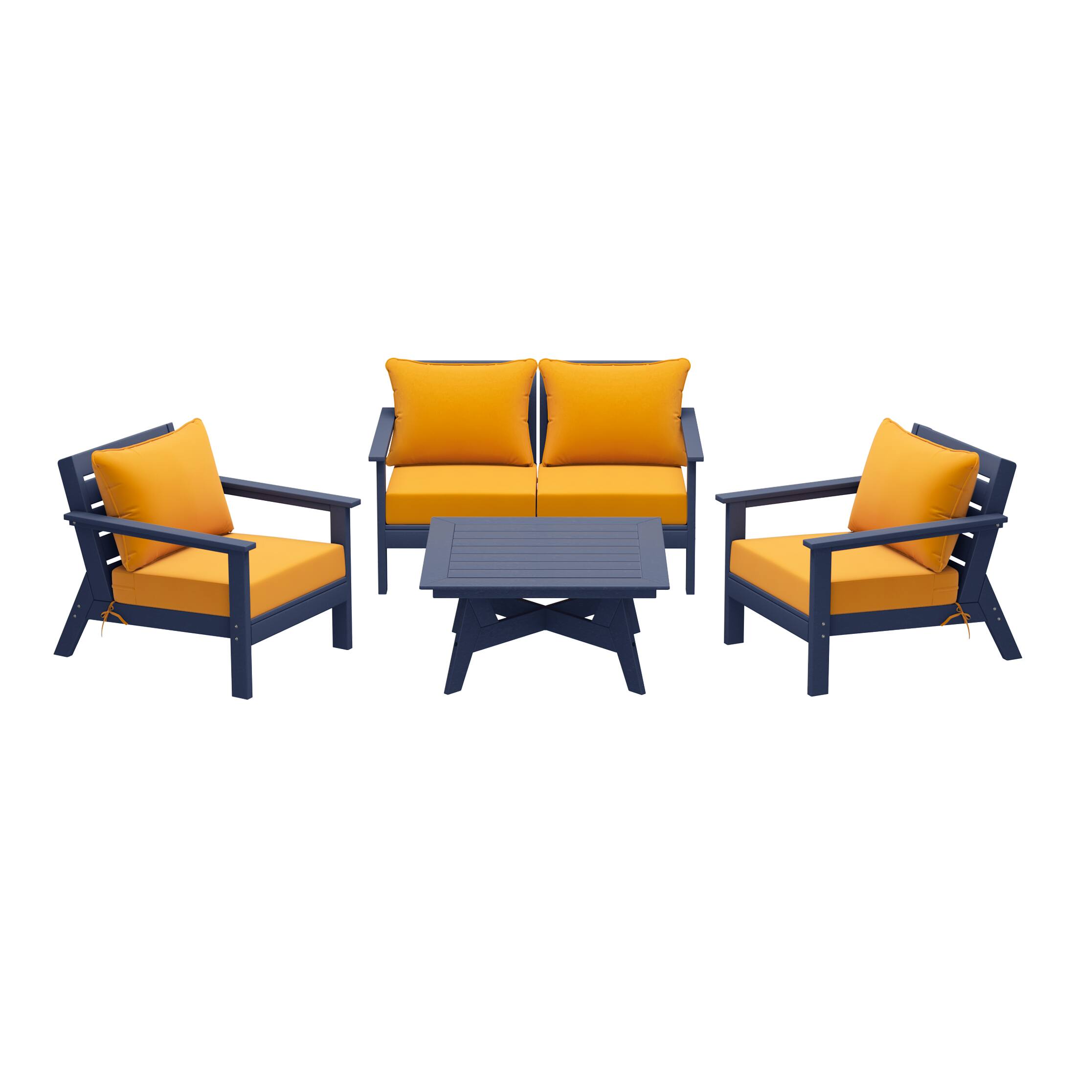 Navy Blue/Yellow
