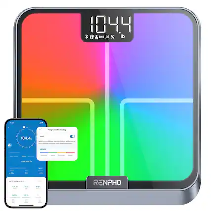 104.4 BMI % lb
Weight Health Reading
104.4% Sttch
Weight
104.4
15.0
RENPHO