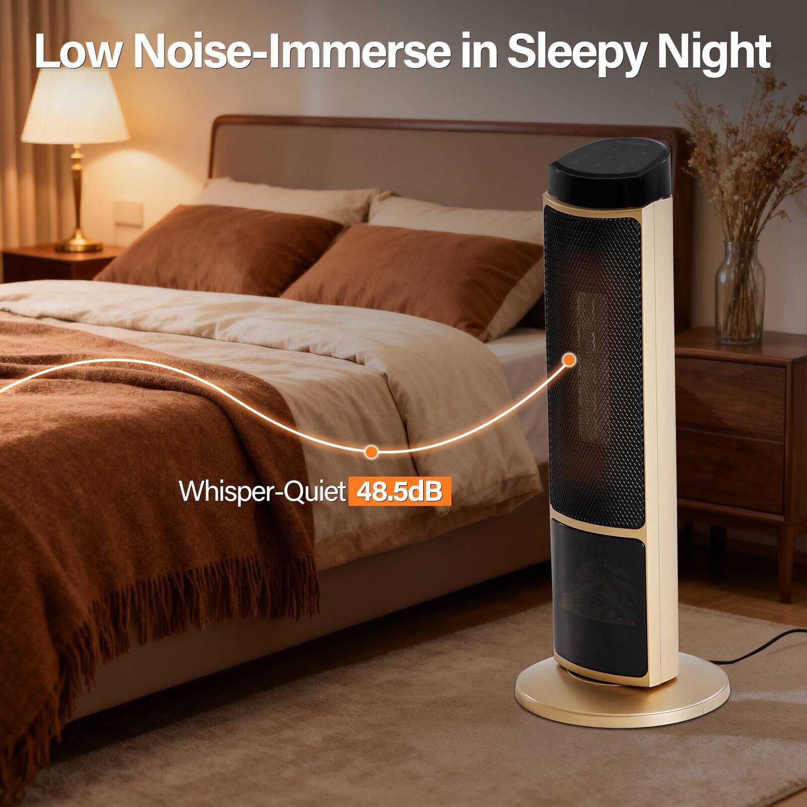 Low Noise-Immerse in Sleepy Night  
Whisper-Quiet 48.5dB