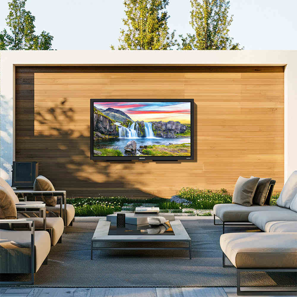 Alt View 2. Element Electronics - 65? 4K UHD Partial Sun Outdoor Xumo TV - Black.