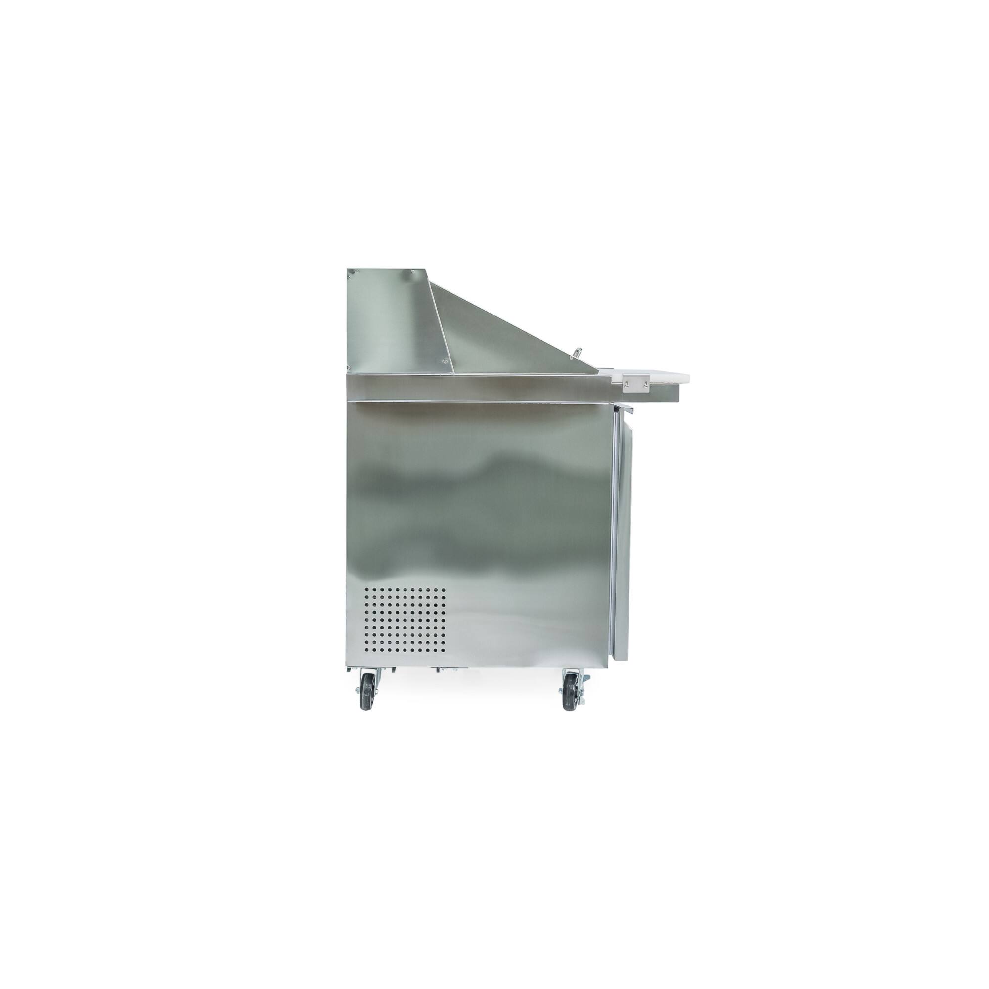 Alt View 1. Magic Chef - Commercial 6 cu. ft. Single Door Mega Top Prep Table Refrigerator in Stainless - Stainless Steel.