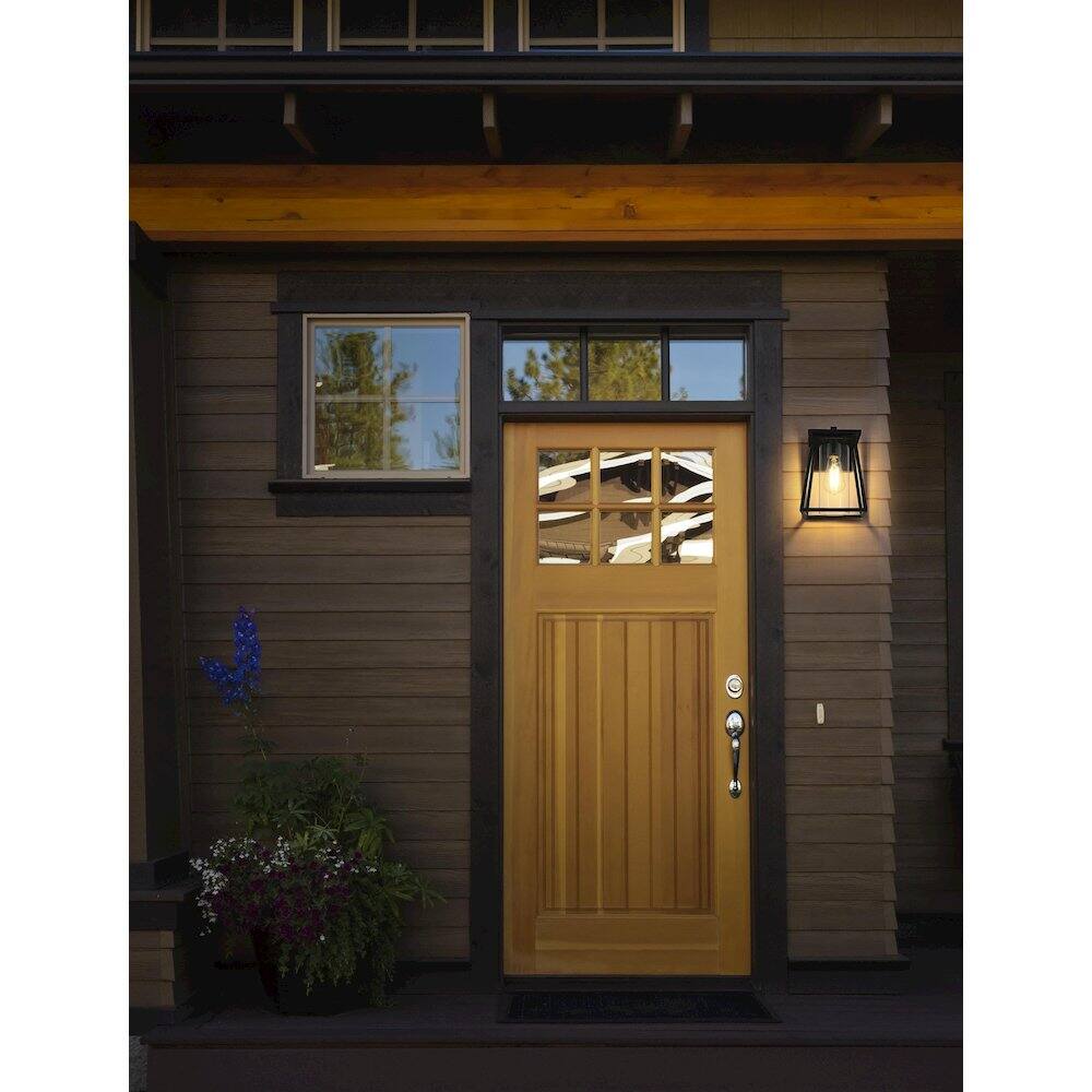 Alt View 4. Elegant Lighting - Lambert 7 inch Outdoor Pendant in Black - Black.