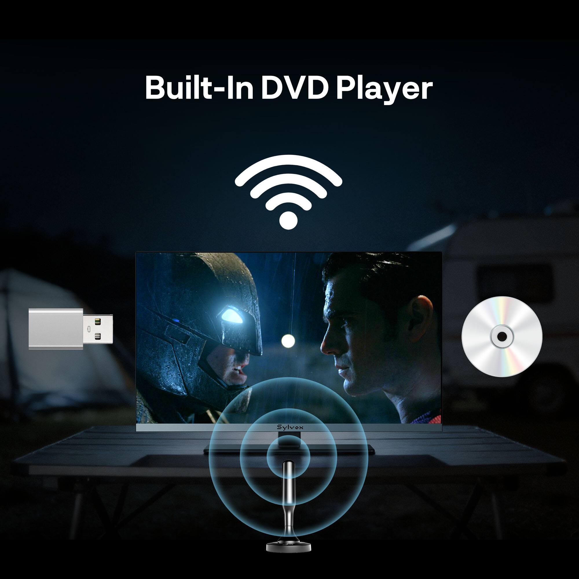 Built-In DVD Player