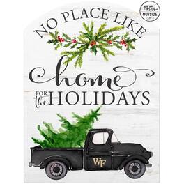 Jardine - Wake Forest Demon Deacons 16'' x 22'' Holiday Marquee Sign - White