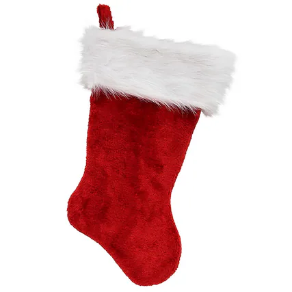 Front. Dyno - Dyno Red/White Santa Christmas Stocking 20 in. (Case of 12) - Red|White.