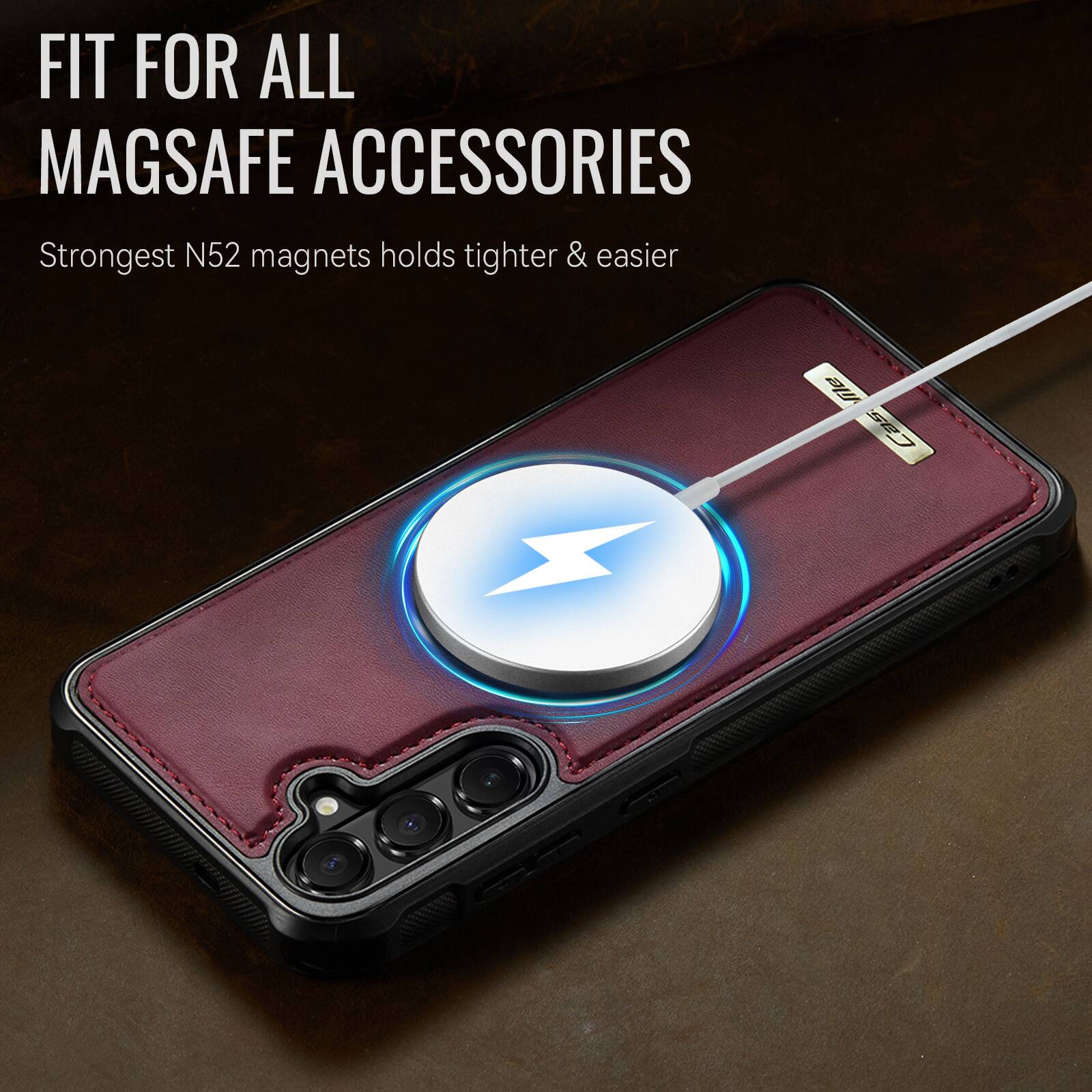 FIT FOR ALL MAGSAFE ACCESSORIES  
Strongest N52 magnets holds tighter & easier