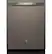 Front. GE - 24" Top Control Built-In Stainless Steel Tub Dishwasher with 3rd Rack, Sanitize Cycle and 47 dBA - Slate.