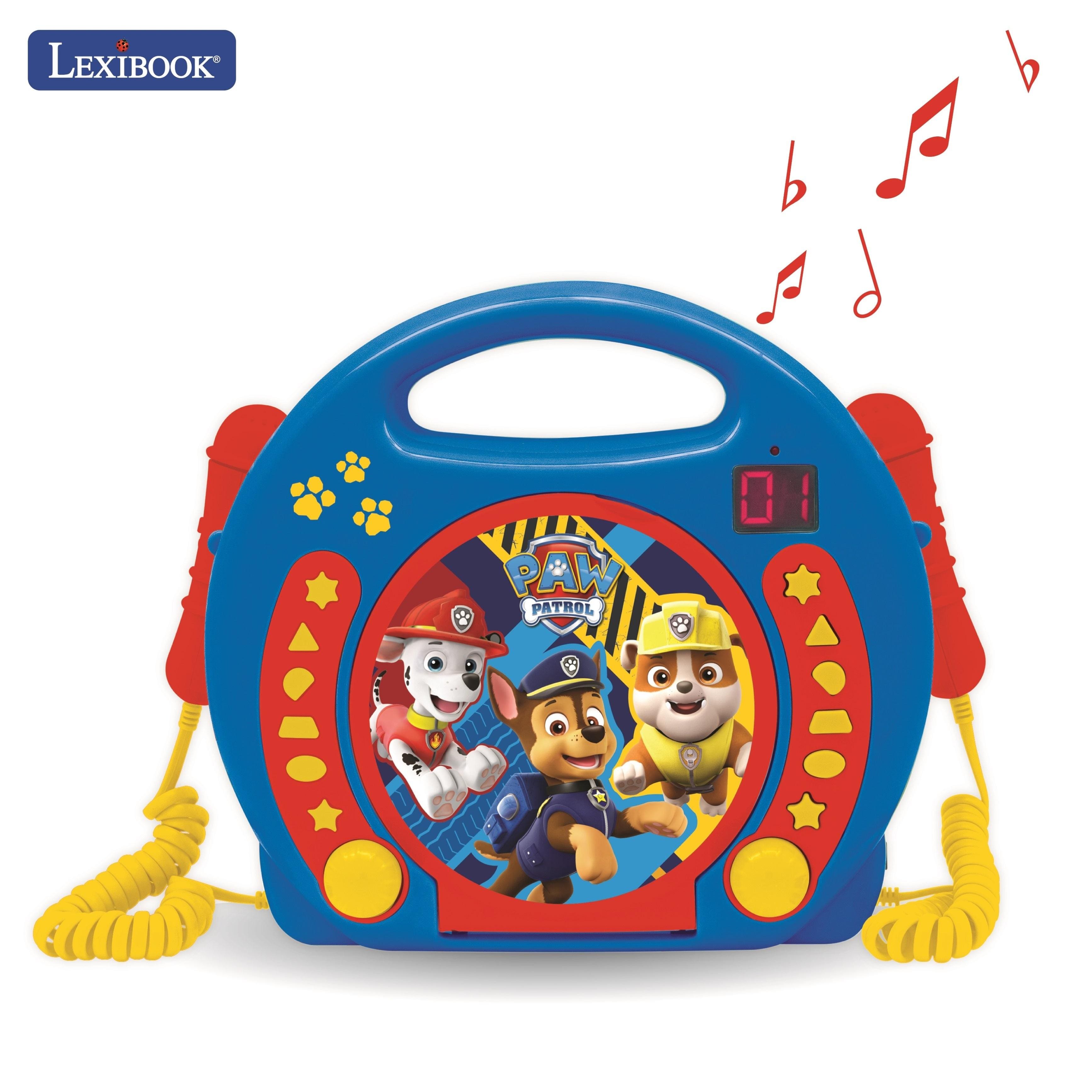 Lexibook - Paw Patrol Portable CD Player with 2 Sing Along Microphones